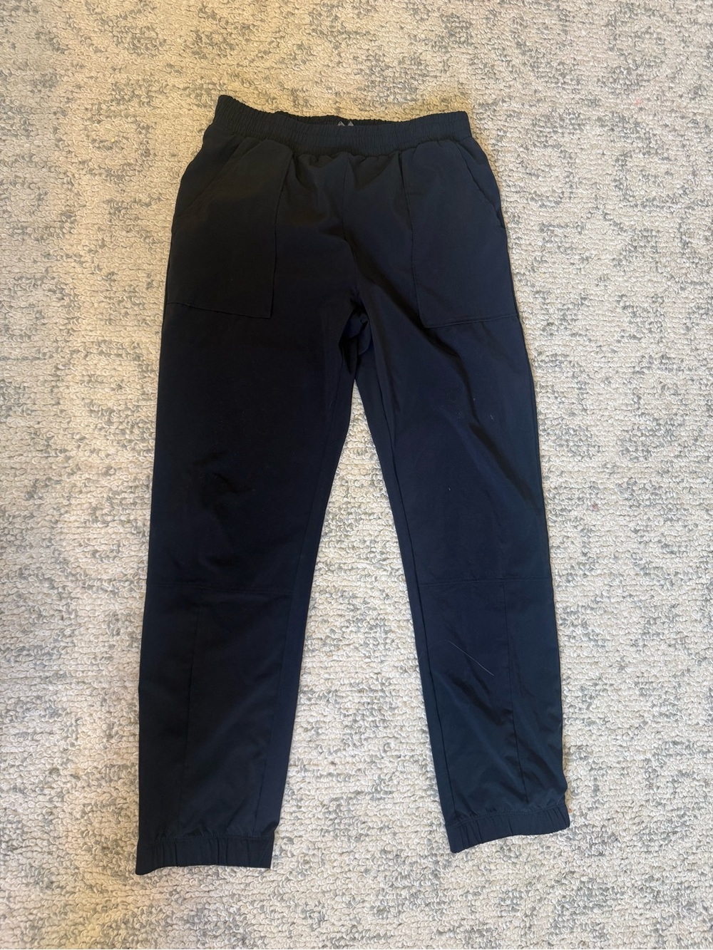 Zella Black Kids Jogger Sweatpants with Patch Pockets